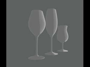 champagne glass 3D Модель