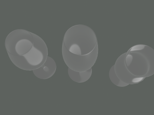 champagne glass 3D Модель