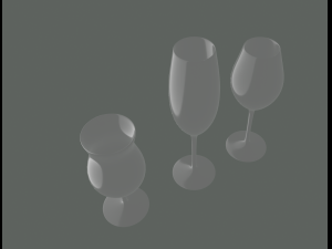 champagne glass 3D Модель