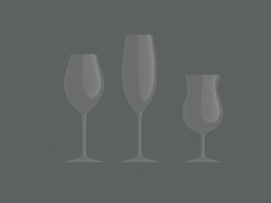 champagne glass 3D Модель