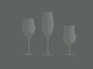 champagne glass 3D Model