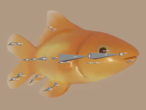 ikan mas Model 3D