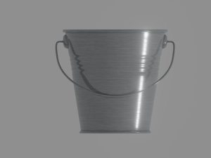 steel bucket 3D Модель