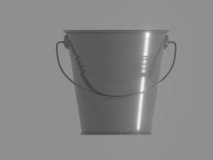 steel bucket 3D Model