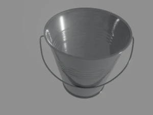 steel bucket 3D Model