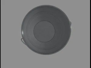 steel bucket 3D Model