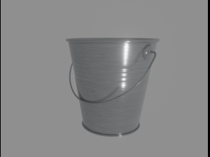 steel bucket 3D Модель