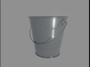 steel bucket 3D Model