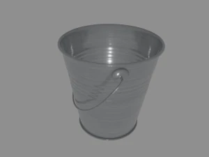 steel bucket 3D Model