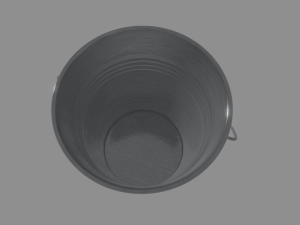 steel bucket 3D Модель