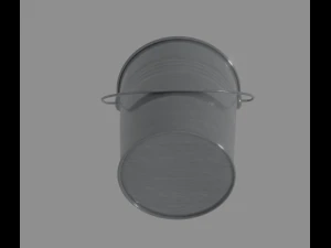 steel bucket 3D Model