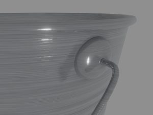 steel bucket 3D Модель