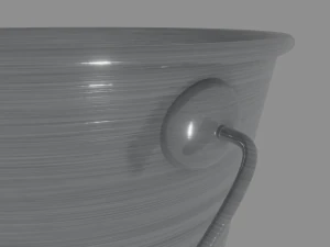steel bucket 3D Model