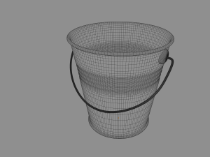 steel bucket 3D Модель