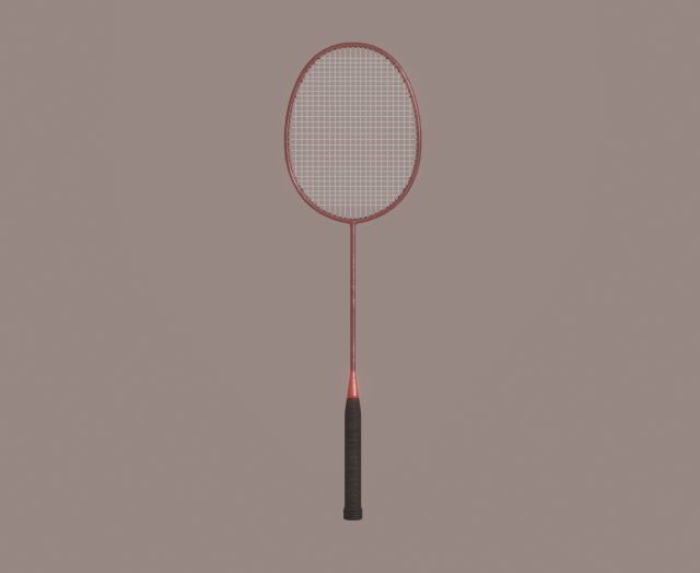 badminton racket 3D 模型 .c4d .max .obj .3ds .fbx .stl .blend 