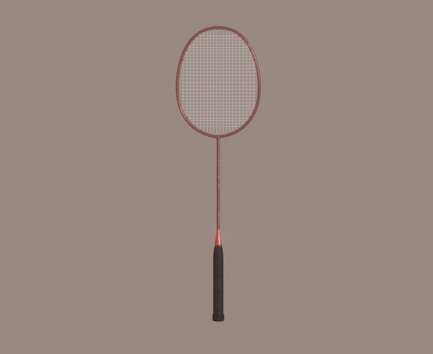 badminton racket 3D Model .c4d .max .obj .3ds .fbx .stl .blend 