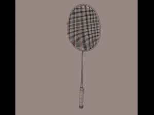 badminton racket 3D 模型