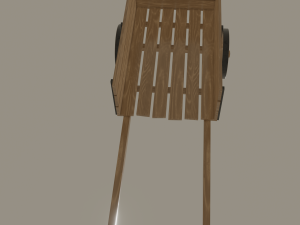 wooden cart 3D Модель