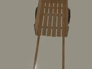 wooden cart 3D Model
