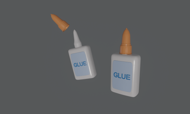 glue in bottle Modèle 3D .c4d .max .obj .3ds .fbx .stl .blend 