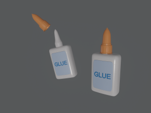 glue in bottle 3D Model