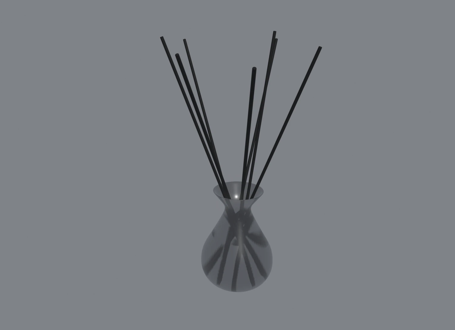 aroma sticks in glass 3D Model .c4d .max .obj .3ds .fbx .stl .blend 