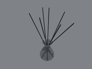 aroma sticks in glass 3D Model