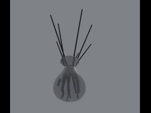 aroma sticks in glass 3D Model