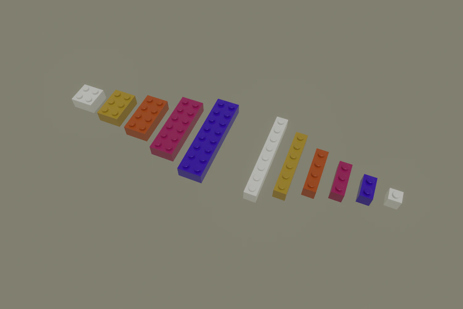 mattoncini LEGO Modello 3D .c4d .max .obj .3ds .fbx .stl .blend 
