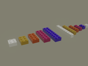 lego bricks Modelo 3D