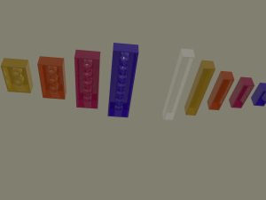 lego bricks Modelo 3D
