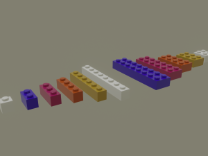 lego bricks Modelo 3D