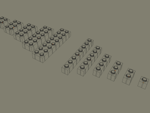 lego bricks Modelo 3D