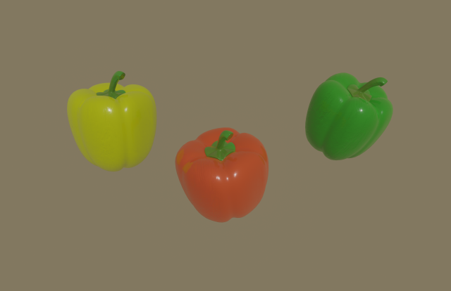 bell pepper Modelo 3D .c4d .max .obj .3ds .fbx .stl .blend 