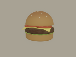 burger 3D Model