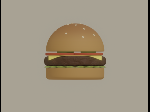burger 3D Модель