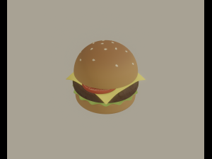 burger 3D Модель