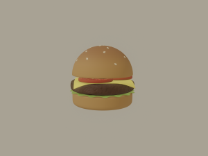 burger 3D Модель