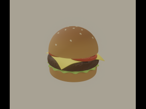 burger 3D Модель