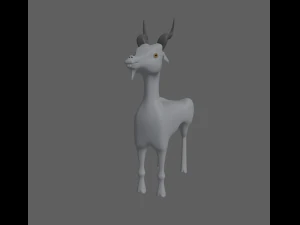 goat toon 3D Model