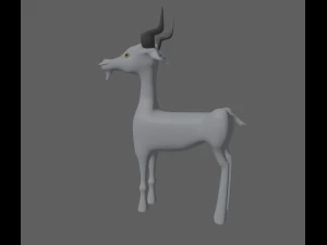 goat toon 3D Model