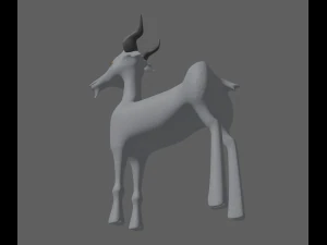 goat toon 3D Model