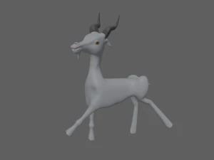 goat toon 3D Model