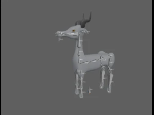 goat toon 3D Model