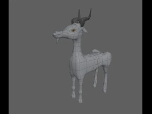 goat toon 3D Model
