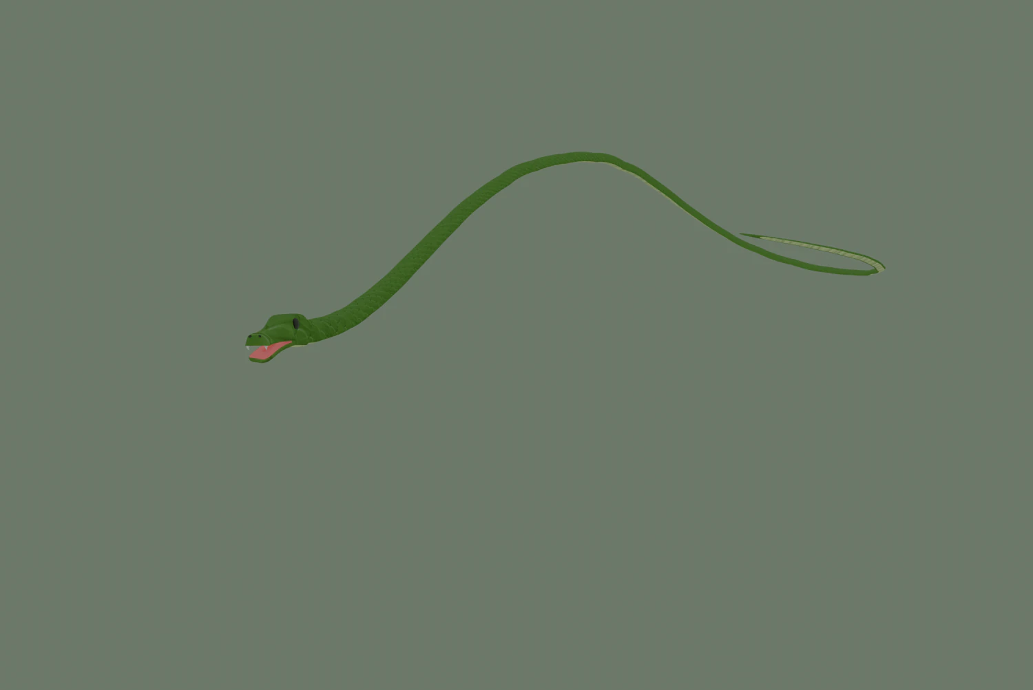 snake 3D Model .c4d .max .obj .3ds .fbx .stl .blend 
