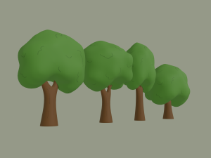 toon tree Model 3D