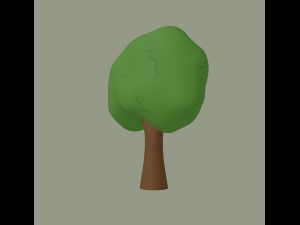 toon tree Model 3D