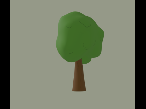 toon tree Model 3D