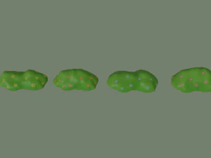 トゥーンブッシュ 3Dモデル